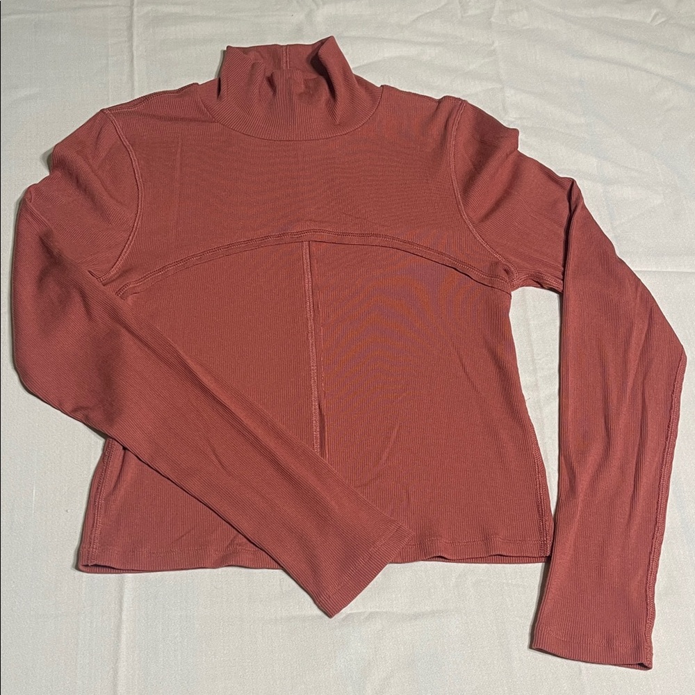 Wilfred Terracotta Turtleneck Top